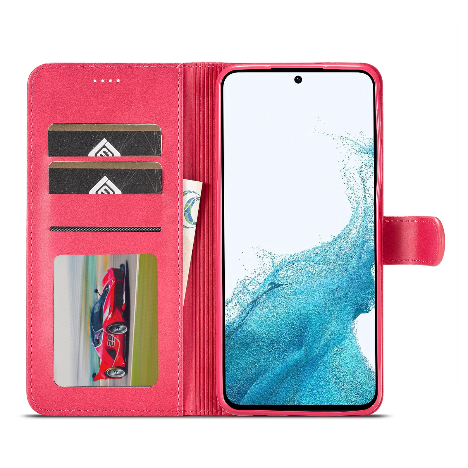 LC.IMEEKE For Samsung Galaxy A34 5G Calf Texture Case Wallet Stand Design Magnetic Clasp Leather Phone Cover LC.IMEEKE For Samsung Galaxy A34 5G Calf Texture Case Wallet Stand Design Magnetic Clasp Leather Phone Cover